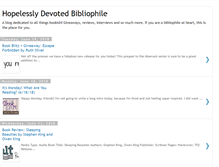 Tablet Screenshot of hopelessbibliophile.com